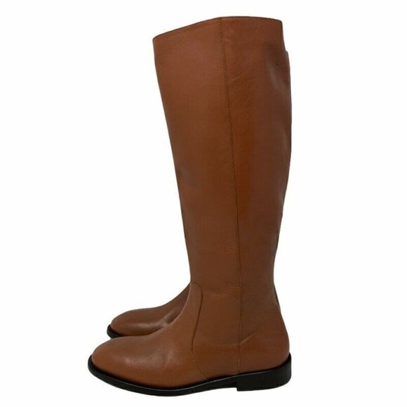 J.CREW Quinn J8505 Tall Riding Boots Brown Leather 5 - Picture 6 of 11